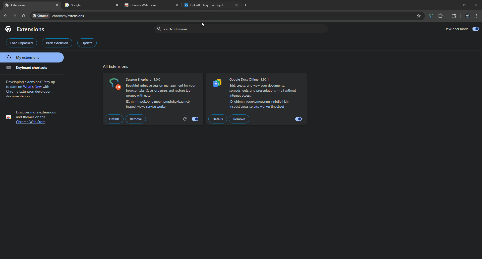 Session Shepherd Demo - Managing browser sessions
